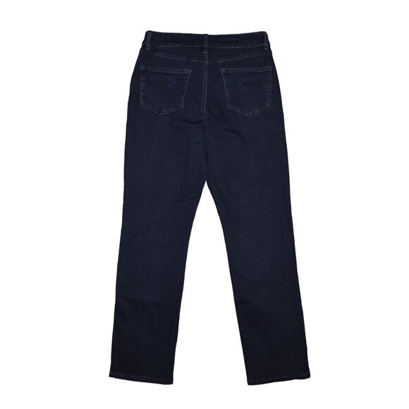 WOMEN WITH CONTROL $76 My‎ Wonder Denim Straight Leg Jean Dark Wash Size 6 - Picture 2 of 5